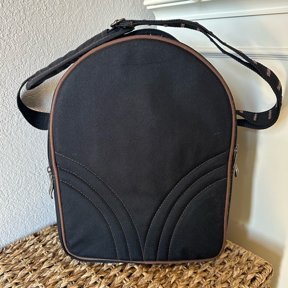 Picnic Time Black Brown Coffee Tea Insulated Travel Backpack - Picture 10 of 10